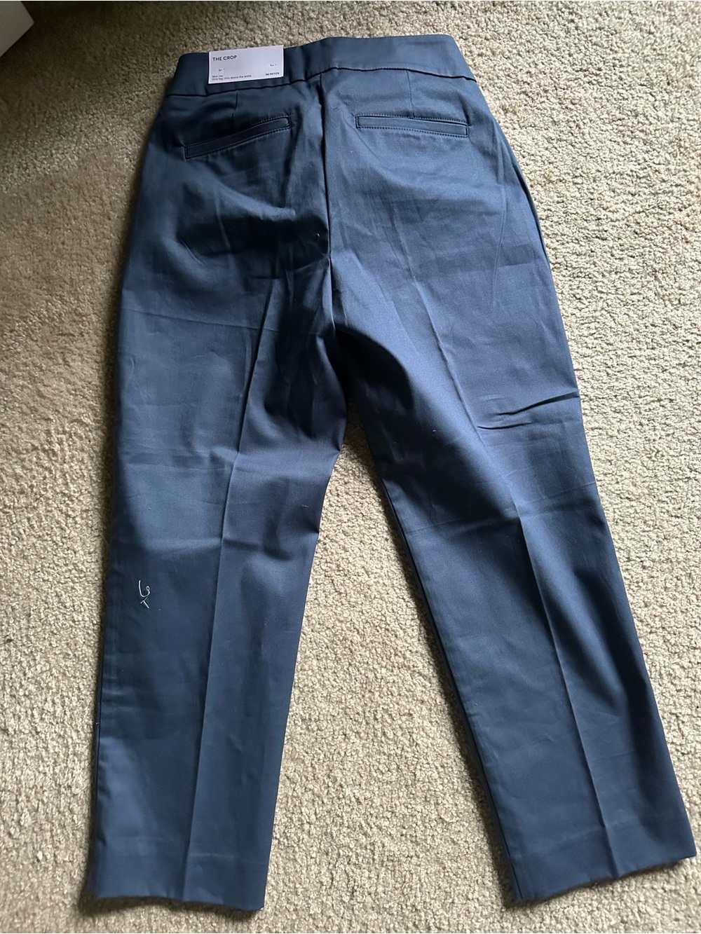 Ann Taylor Women's Cropped Dress Pants in Navy